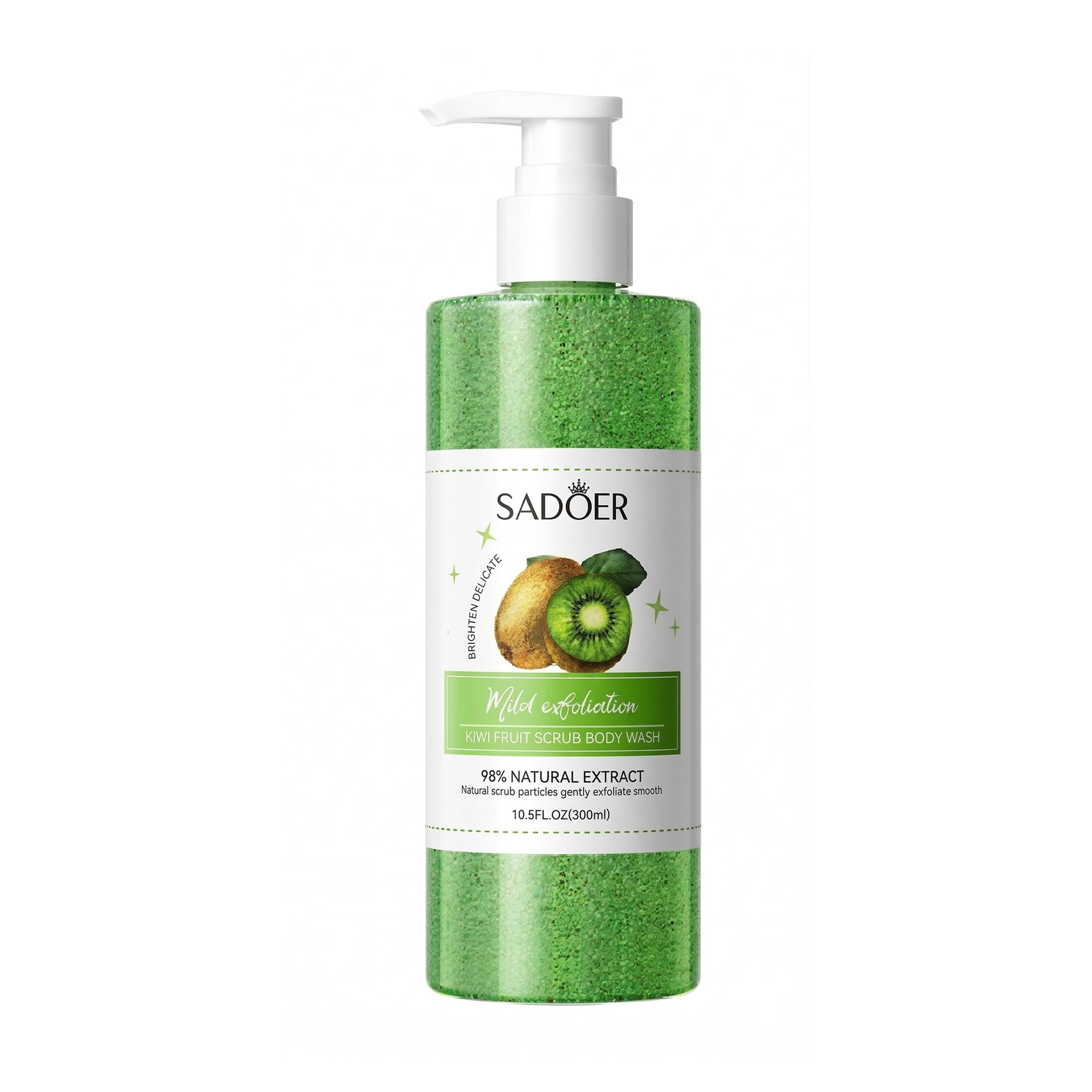 Гель-скраб для тіла Sadoer Kiwi Fruit Scrub Body Wash, 300 мл
